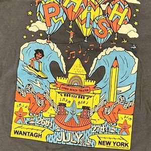 Phish -Concert Tee - Black/ Multi Jones Beach Theater -2022